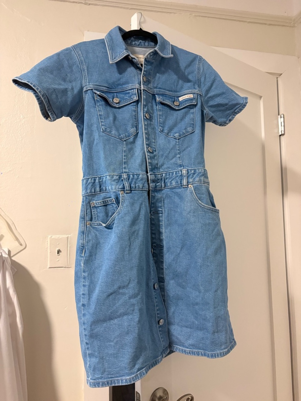 Calvin Klein Light Blue Denim Dress